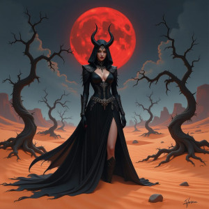 Beautiful demoness in liquid sand.jpg