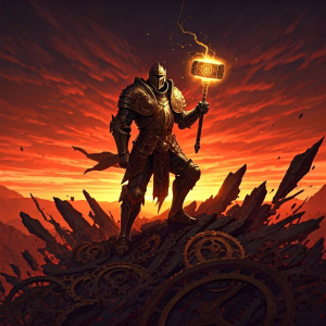 Lone knight in ornate baroque armour - G3.jpg