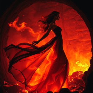 Beautiful woman  inside the burning furnace - FS.jpg