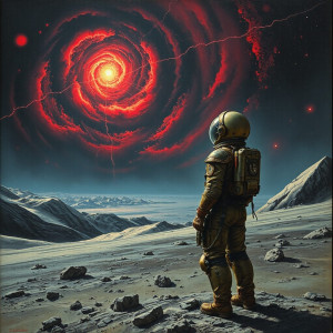 Astronaut stands on a desolate alien planet - JFL.jpg