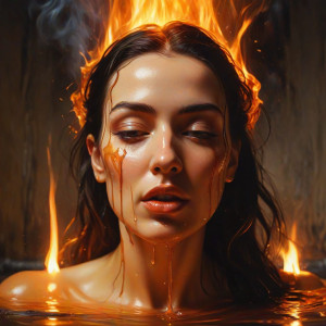 Beautiful woman  inside the burning furnace - J9.jpg