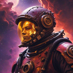Astronaut stands on a desolate alien planet - MХL.jpg
