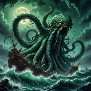 Giant kraken rises from Devil's sea under green moon - DXL.jpg