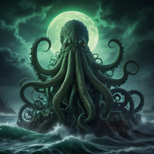 Giant kraken rises from Devil's sea under green moon - RV5.jpg