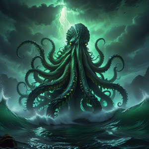 Giant kraken rises from Devil's sea under green moon - BXL.jpg