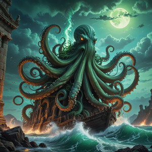 Giant kraken rises from Devil's sea under green moon - RV4.jpg
