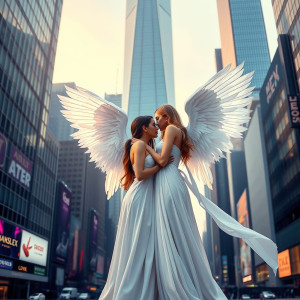 Two beautiful female angels of love in modern city - FS.jpg