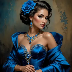 Woman portrait in blue.webp