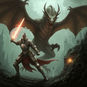 Medieval knight kills the mighty dragon - G4.jpg
