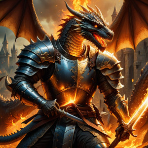 Medieval knight kills the mighty dragon - DXL.jpg