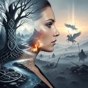 Valkyrie looks at the battlefield.webp