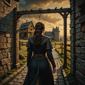 A medieval woman in medieval castle.jpg