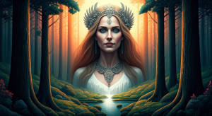 Face of Goddess Freyja over the magical Scandinavian forest - G3.jpg