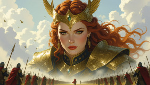 Face of Goddess Freyja over the battlefield.jpg
