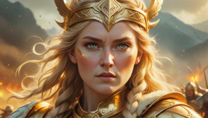 Face of Goddess Freyja over the battlefield - ССX.jpg