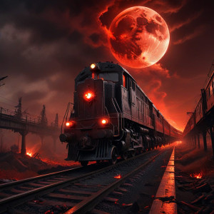 Death train on railway to Hell under blood moon - AXL.jpg