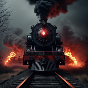 Death train on railway to Hell under blood moon - FXL.jpg