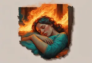 an-oil-painting-of-a-woman-sleeping-in-a-house-that-is-burning-down-.webp