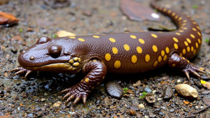giant-salamander-with-dark-brown-skin-with-dull-yellow-spots-in-trinity-alps (1).jpg