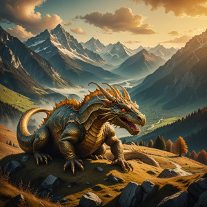 Golden dragon in Austrian Alps.jpg