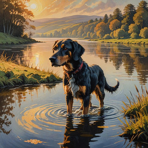Water hound in Irish lake.jpg