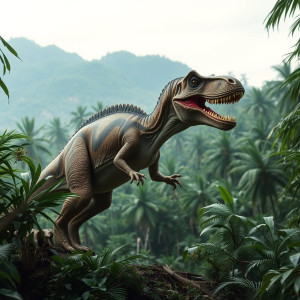 Velociraptor in the jungle of Jurassic Park.jpg