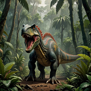 Spinosaurus in the jungle of Jurassic Park.jpg