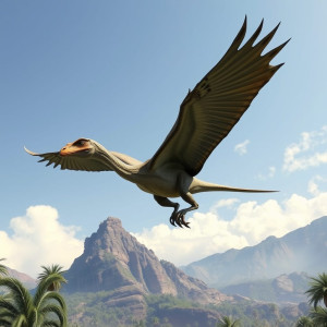 Giant Archaeopteryx flies over Jurassic park.jpg