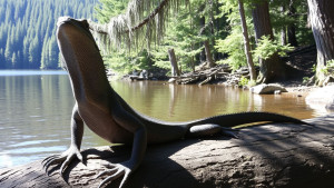 Lizard man in Thetis Lake.jpg