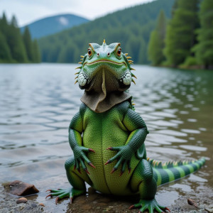 Lizard man in Thetis Lake - NC.jpg