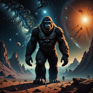 Bigfoot on a distant planet in deep space - DXL.jpg