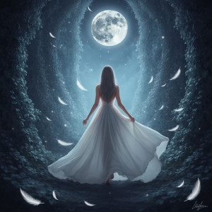 Beautiful woman walks into Eternity.jpg
