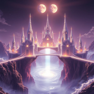 A majestic, crystalline city built on floating islands.jpg