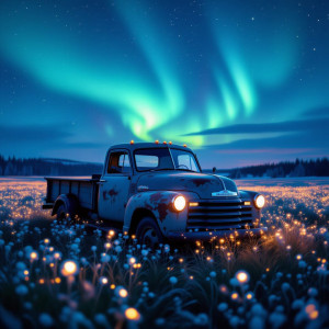 A forgotten, derelict truck rests in a field - Н11.jpg