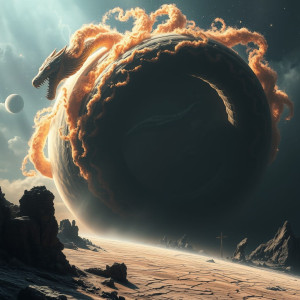 A colossal serpent, its body made of swirling stardust and nebulae.jpg