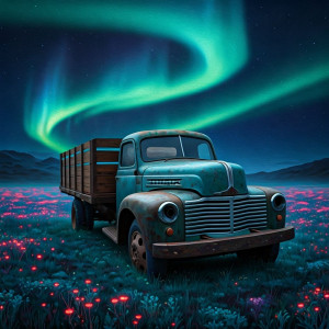 A forgotten, derelict truck rests in a field - G3.jpg