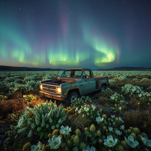 A forgotten, derelict truck rests in a field - JFL.jpg