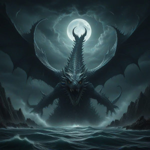 A colossal, ancient leviathan breaching from sea - JXI.jpg