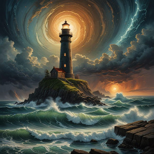 A lone, weathered lighthouse standing defiantly - DXL.jpg