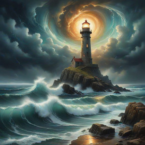 A lone, weathered lighthouse standing defiantly - ССXL.jpg