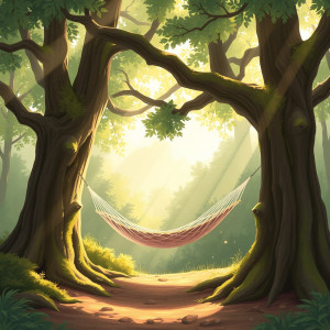 A cozy, sun-drenched forest clearing.jpg