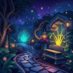 A mystical garden at night.jpg