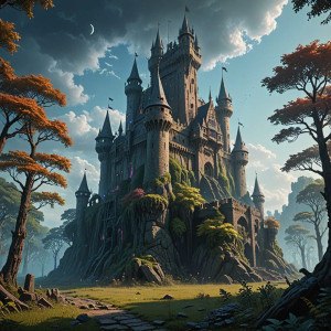 A colossal, ancient medieval castle, half-swallowed - RV4.jpg