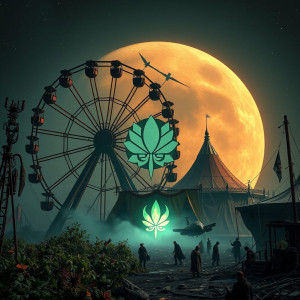 An abandoned, overgrown carnival on a distant, dying moon.jpg