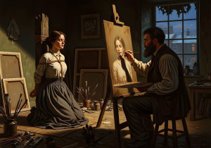 Пишут портрет с привязанной - 1.jpg