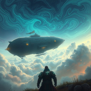 An ancient, colossal airship, reminiscent of a mythical beast.jpg