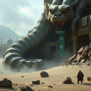 An ancient, colossal serpent statue - FS.jpg