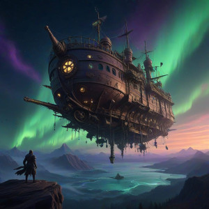 A colossal steampunk airship - JX.jpg