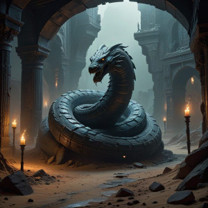 An ancient, colossal serpent statue - BXL.jpg