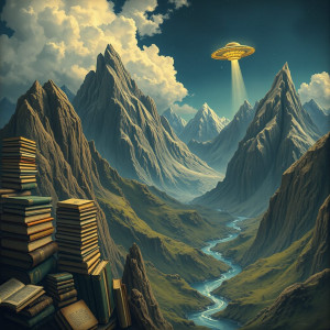 Swiss Alps, where the mountains are made of stacked, ancient books.jpg